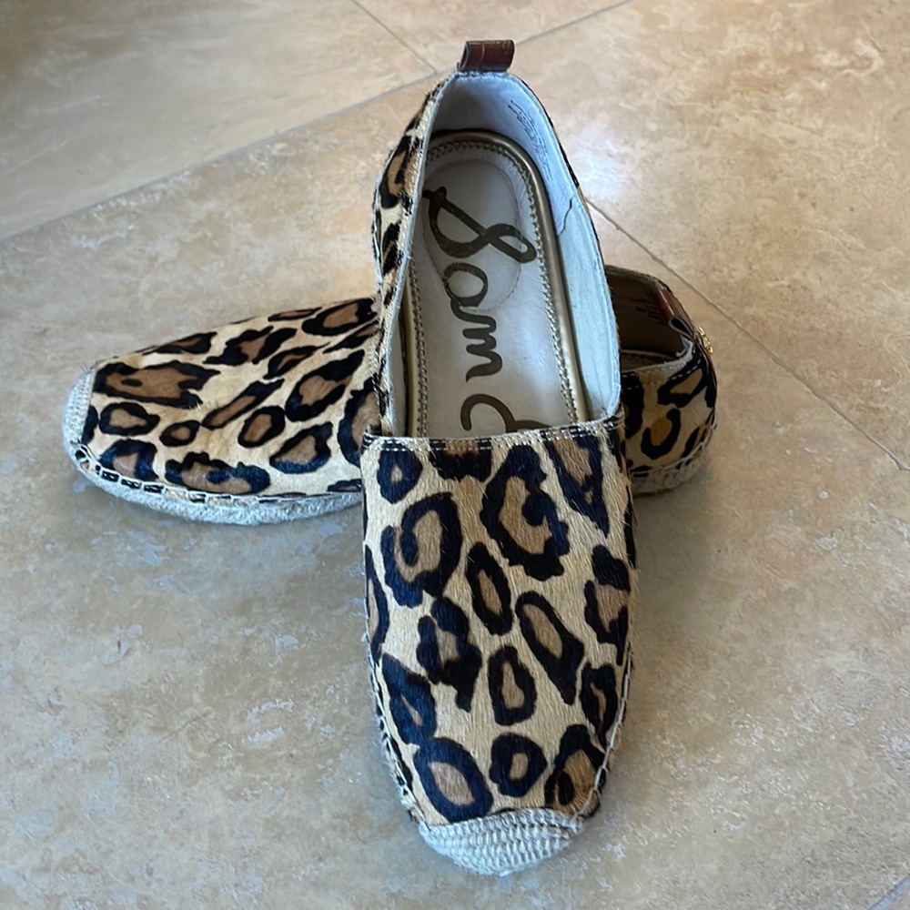 Sam Edelman Hair On Cheetah Espadrilles Size 7